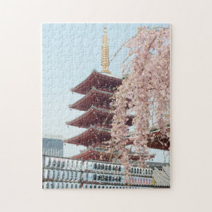 Senso-ji Ancient Buddhist Temple i Tokyo Japan Pussel