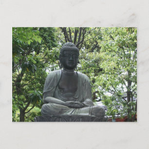 sensō-ji buddha-grönt vykort