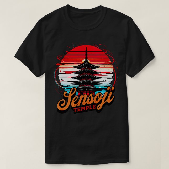 Sensoji Temple Tokyo Design 1 T Shirt (Design framsida)