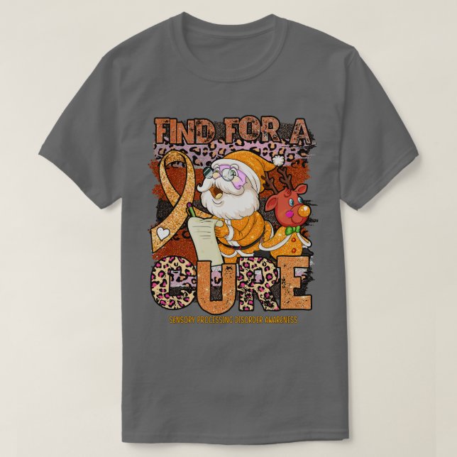 Sensorisk bearbetningsstörning Medvetenhet leopard T Shirt (Design framsida)