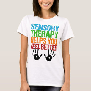 Sensorisk behandlingshandavtryck Yrkesbehandlare T-shirt