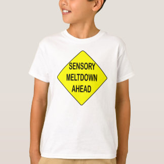 Sensorisk härdsmälta undertecknar skjortan tee shirt