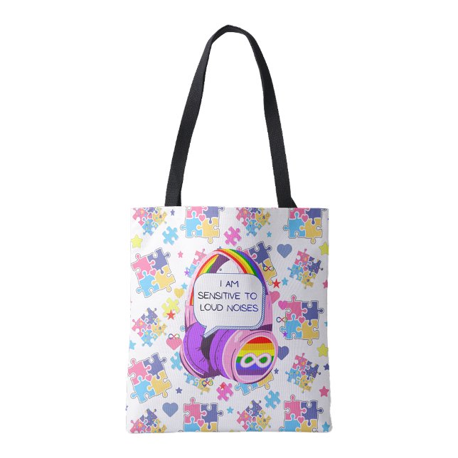 Sensoriskt Vänlig Handväskor – Medvetenhet & Stöd Tygkasse (Sensory Friendly Tote Bag – Awareness & Support)