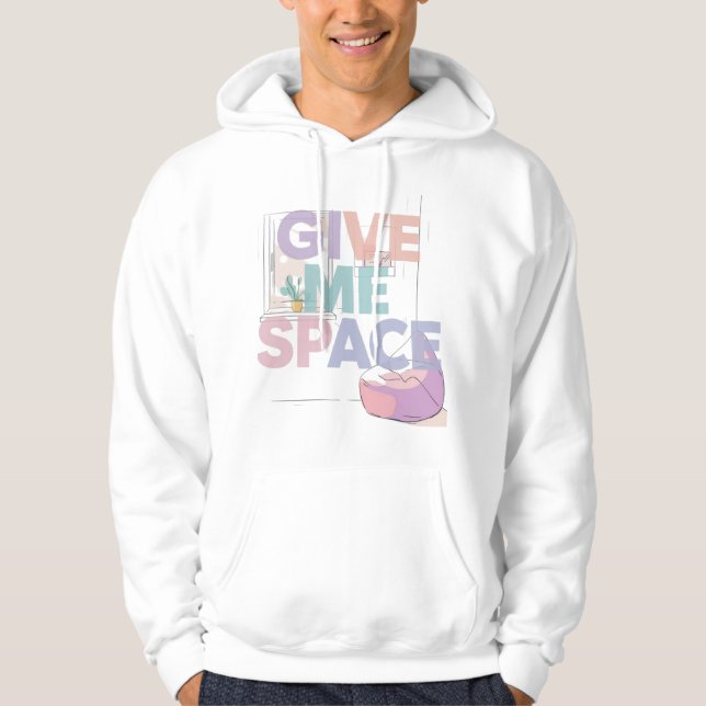 Sensory Overload | Give Me Space Autism Hoodie (Framsida)