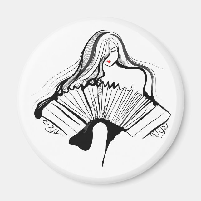 Sensuell Bandoneon Magnet (Framsidan)