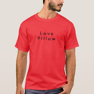 Sensuell Kärlekskudde Meddelande Röd T-Shirt