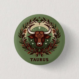 Sensuell Taurus Zodiac-Stjärntecknets designdesign Knapp