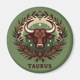 Sensuell Taurus Zodiac-Stjärntecknets designdesign Magnet