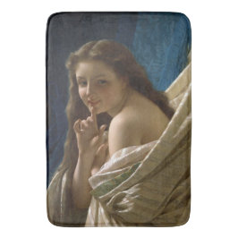 Sensuell Young Flirty Woman Badrumsmatta