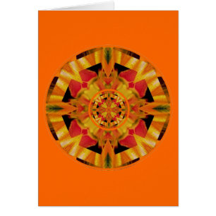 Sensuellt glöd Sacral Chakra Hälsningskort