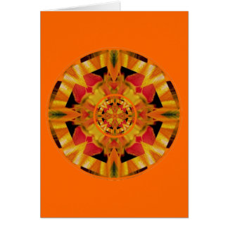 Sensuellt glöd Sacral Chakra Hälsningskort