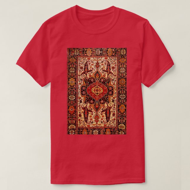 Sent 1800-talets serapi Persian Matta-utskrift T Shirt (Design framsida)