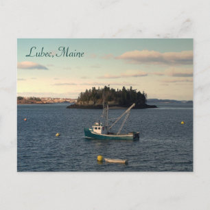 Sent eftermiddag i Lubec, Maine Vykort