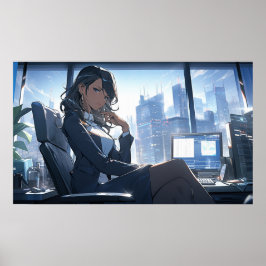 Sent eftermiddag på mitt kontor poster