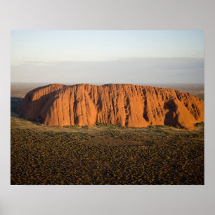 Sent eftermiddagsljus på Uluru/Ayers Sten. Poster