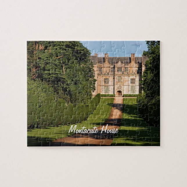 Sent Elizabeth abethan Montacute House, stadigt he Pussel (Horisontell)