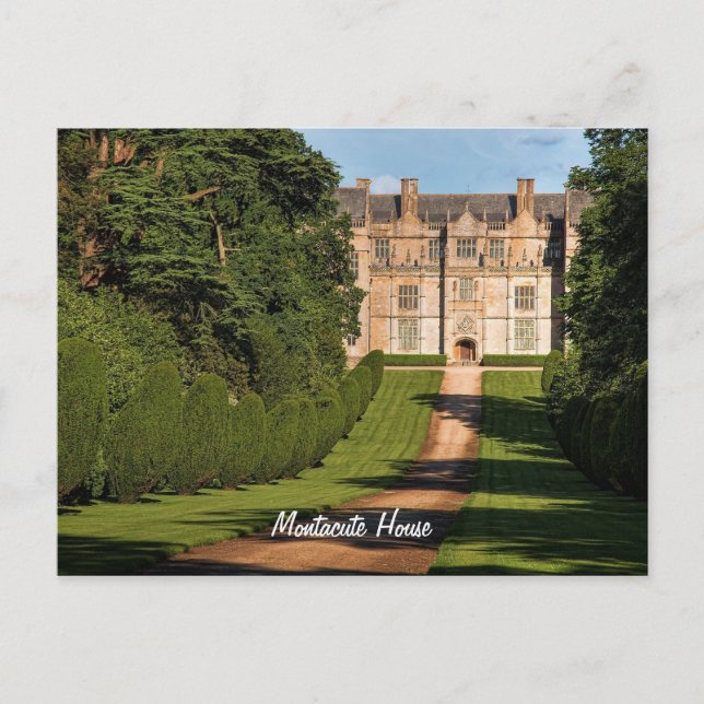 Sent Elizabeth abethan Montacute House, stadigt he Vykort (Framsida)