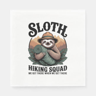 Sent Hiking Squad Funny Camping Pappersservett