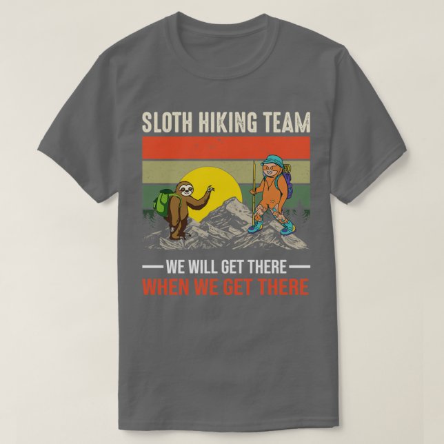 Sent Hiking Team Day of Mountain Rädding T Shirt (Design framsida)