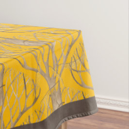 Sent höst på en bordsaftloth