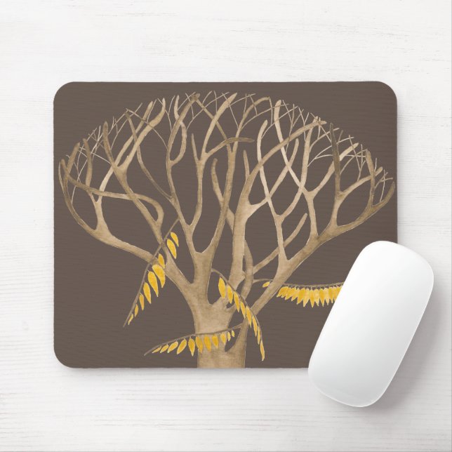 Sent höst på en musknapp musmatta (Med mus)