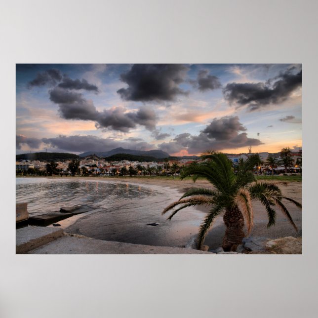 Sent i kväll på Kreta Poster (Framsidan)