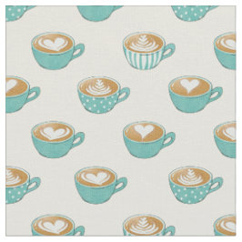 Sent konst i Cute Blue Kaffe koppar Tyg