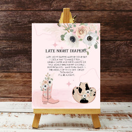 Sent kvällsdagning Westernt sadeltråd upp Poster