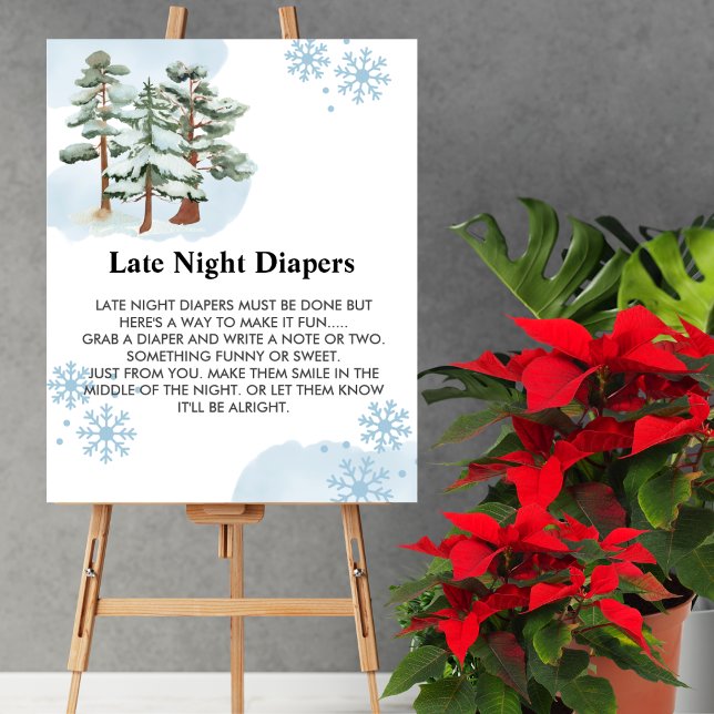 Sent kvällsdagstidning Game Winter Wonderland Snow Poster (Skapare uppladdad)