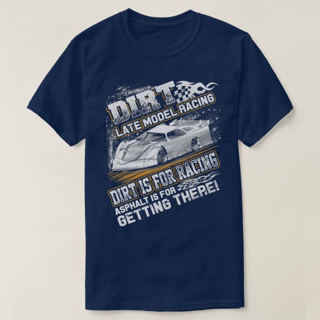 Sent modell, ändrad Dirt Track-Tävla är för T Shirt (Design framsida)
