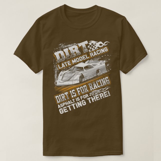 Sent modell, ändrad Dirt Track-Tävla är för T Shirt (Design framsida)
