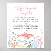 Sent natt dagis under Sea Baby Shower