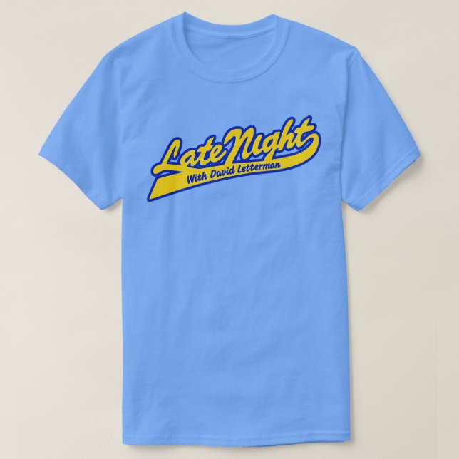 Sent natt med David Letterman T Shirt (Design framsida)