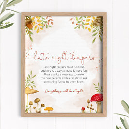 Sent nattdagstidningar, babyskor, skyltmark poster
