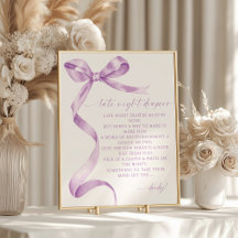 Sent nattdagstidningar Lavender Bow Baby Shower