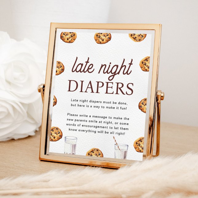 Sent nattdagstidningar Mjölk och babyskor för cook Poster (Skapare uppladdad)