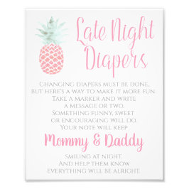 Sent nattdagstidningar Pineapple Tropical Baby-tec Fototryck