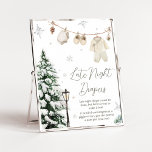 Sent nattkalkyl för Winter Merry Little Barnkläder Poster<br><div class="desc">Gör evenemanget speciellt med den här Barnkläderna Baby Shower med vår söta och underbara utskrivbara skylt för sent på natten med ett vackert Merry Little Shower-tema. Ladda ned,  anpassa och skapa varaktiga minnen med den här perfekten för ditt glada firande! BS981</div>