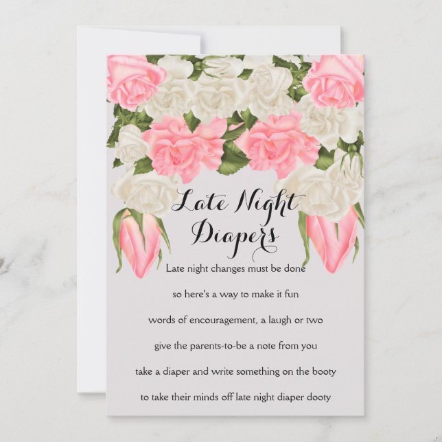 Sent nattliga skämtkort anteckningskort (Framsida)