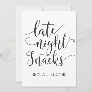 Sent nattsnack - favorittecken
