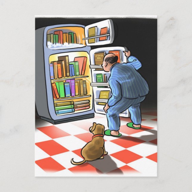 Sent nattvykort för Snack-säck i Bok Vykort (Framsida)