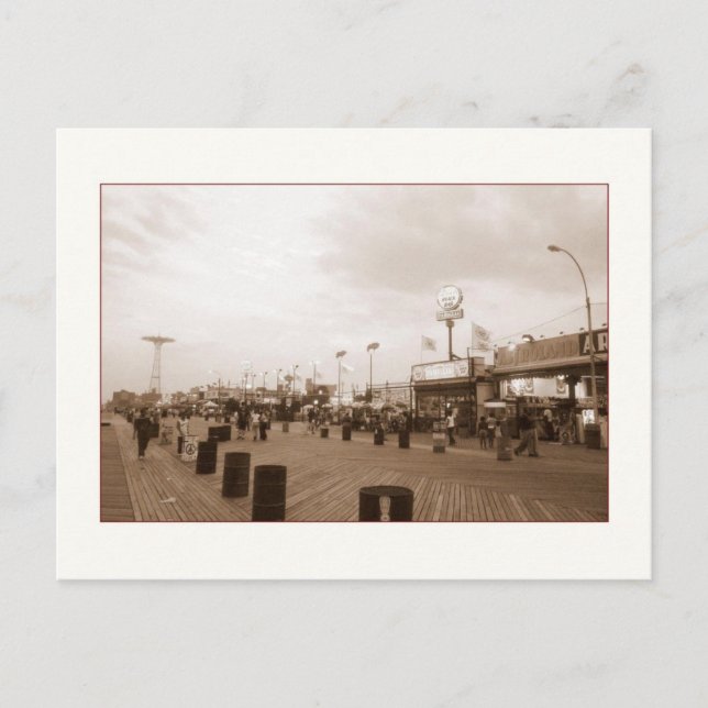 Sent på eftermiddagen (Coney Is., NY) vykort (Framsida)