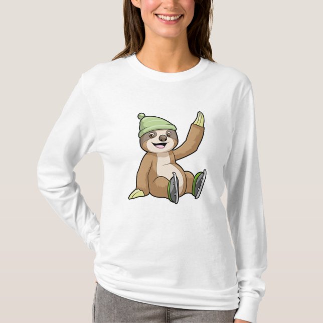 Sent på isfärrocka med isskiffer t shirt (Framsida)