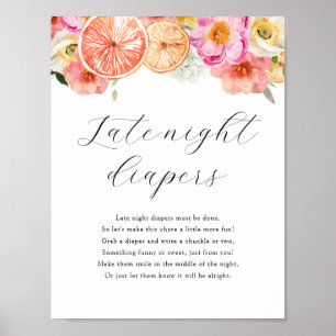 Sent på natten - dagstidningar - spelsignatur poster