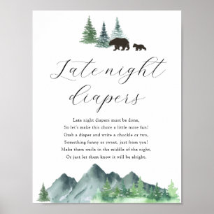 Sent på natten - dagstidningar - spelsignatur poster