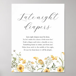 Sent på natten - dagstidningar - spelsignatur poster