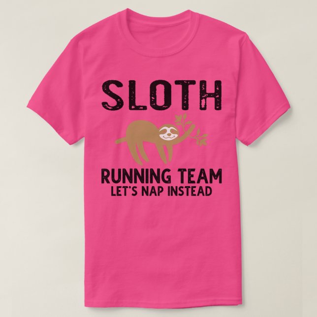 Sent Running Team låter Nap i stället för 2 T Shirt (Design framsida)