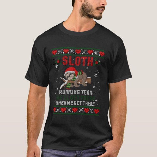 Sent Running Team vi kommer dit Ugly T Shirt (Framsida)