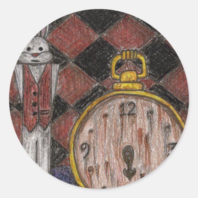 Sent. Sent. Sent. Runt Klistermärke (Framsida)