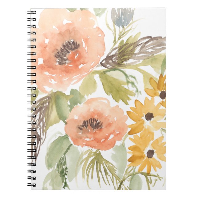 Sent Summer Flowers I Anteckningsbok (Framsidan)
